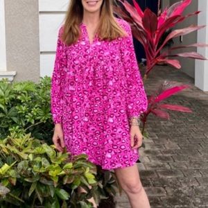 Lilly Pulitzer Women's Brynnly Dress (Mandevilla Pink Dont Be A Cheetah)